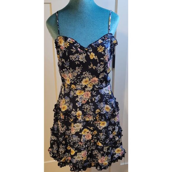 Trixxi Dress Womens Medium Mini Ruffled Whimscial Romantic Fairycore Fun Dress - Picture 1 of 9